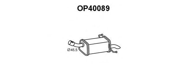Глушитель выхлопных газов конечный KLARIUS 21845