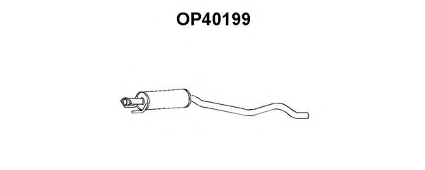 Средний глушитель выхлопных газов VENEPORTE OP40199