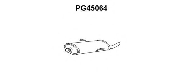 Глушитель выхлопных газов конечный VENEPORTE PG45064