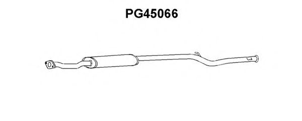 Средний глушитель выхлопных газов VENEPORTE PG45066