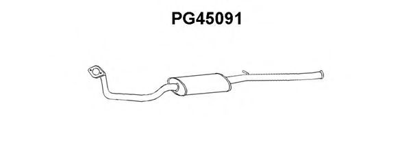 Средний глушитель выхлопных газов VENEPORTE PG45091