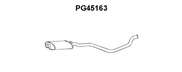 Средний глушитель выхлопных газов VENEPORTE PG45163