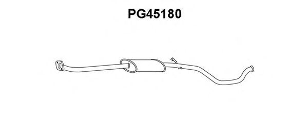Предглушитель выхлопных газов VENEPORTE PG45180