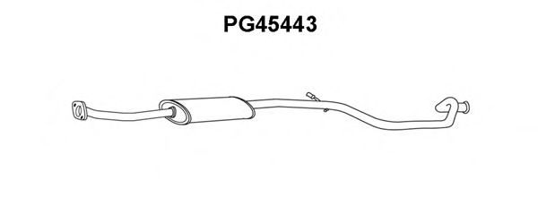 Средний глушитель выхлопных газов VENEPORTE PG45443
