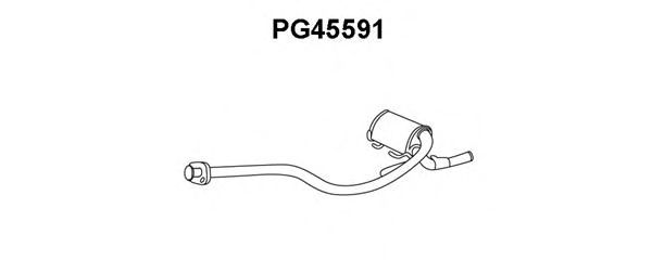 Средний глушитель выхлопных газов VENEPORTE PG45591