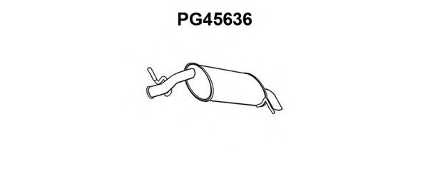 Глушитель выхлопных газов конечный VENEPORTE PG45636