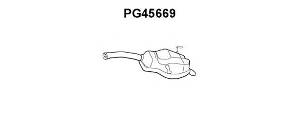 Глушитель выхлопных газов конечный KLARIUS 231039