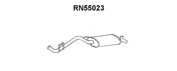 Глушитель выхлопных газов конечный VENEPORTE RN55023