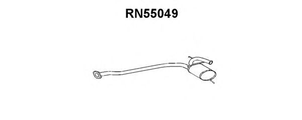 Средний глушитель выхлопных газов VENEPORTE RN55049