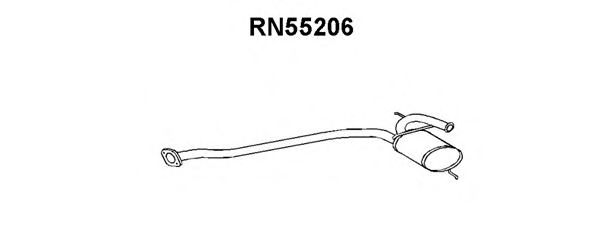 Предглушитель выхлопных газов VENEPORTE RN55206