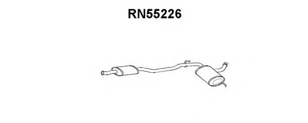 Средний глушитель выхлопных газов VENEPORTE RN55226