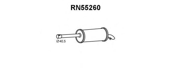 Глушитель выхлопных газов конечный VENEPORTE RN55260