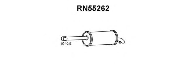 Глушитель выхлопных газов конечный VENEPORTE RN55262
