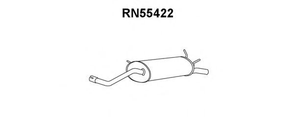 Глушитель выхлопных газов конечный VENEPORTE RN55422