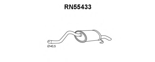 Глушитель выхлопных газов конечный VENEPORTE RN55433