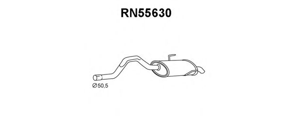 Глушитель выхлопных газов конечный VENEPORTE RN55630