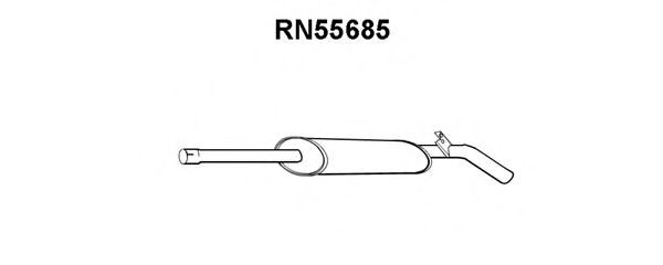 Средний глушитель выхлопных газов VENEPORTE RN55685