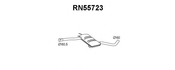 Предглушитель выхлопных газов VENEPORTE RN55723