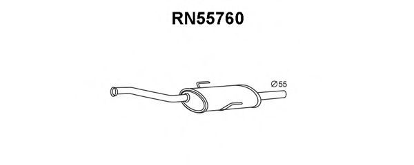 Предглушитель выхлопных газов VENEPORTE RN55760