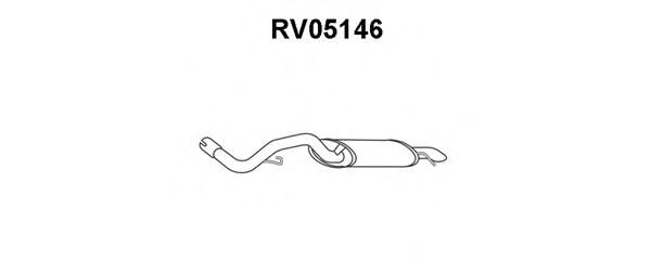 Глушитель выхлопных газов конечный VENEPORTE RV05146