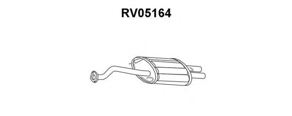 Глушитель выхлопных газов конечный VENEPORTE RV05164