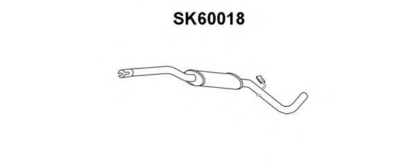 Предглушитель выхлопных газов VENEPORTE SK60018