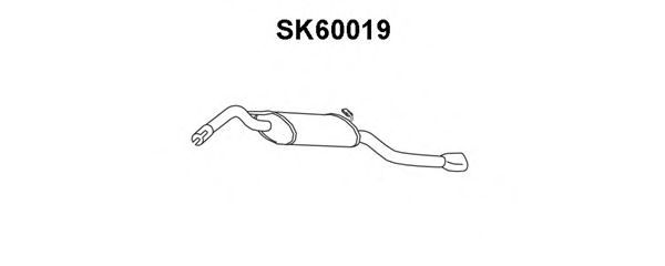 Глушитель выхлопных газов конечный VENEPORTE SK60019