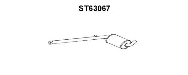 Средний глушитель выхлопных газов VENEPORTE ST63067