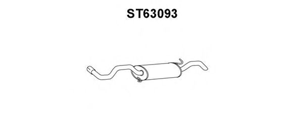 Глушитель выхлопных газов конечный VENEPORTE ST63093