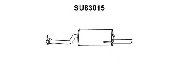 Глушитель выхлопных газов конечный VENEPORTE SU83015