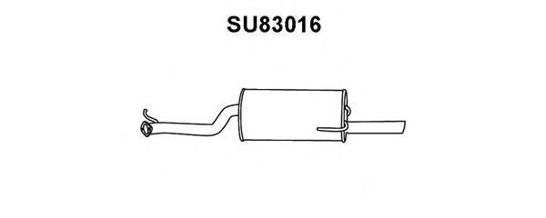 Глушитель выхлопных газов конечный VENEPORTE SU83016