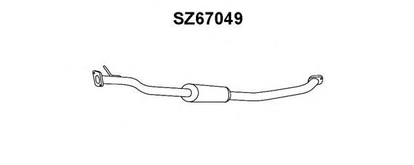 Предглушитель выхлопных газов VENEPORTE SZ67049