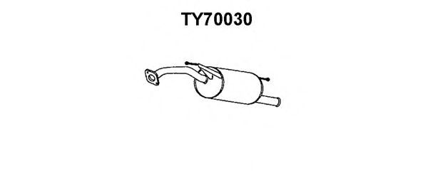 Глушитель выхлопных газов конечный VENEPORTE TY70030