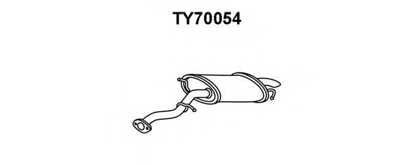 Глушитель выхлопных газов конечный VENEPORTE TY70054