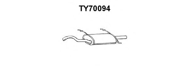 Глушитель выхлопных газов конечный VENEPORTE TY70094