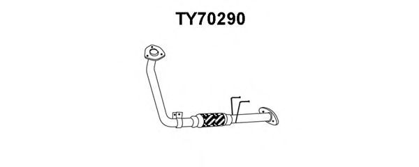 Труба выхлопного газа VENEPORTE TY70290