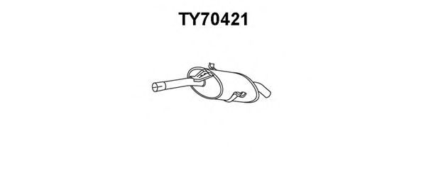 Глушитель выхлопных газов конечный VENEPORTE TY70421