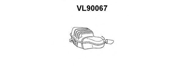 Глушитель выхлопных газов конечный VENEPORTE VL90067
