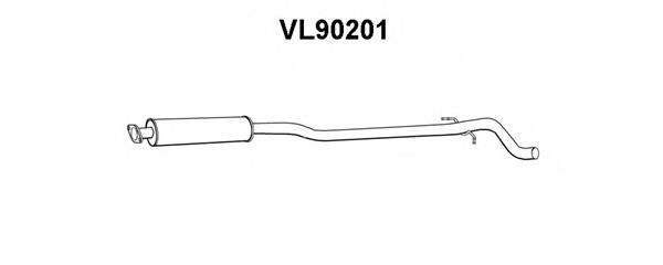 Предглушитель выхлопных газов VENEPORTE VL90201