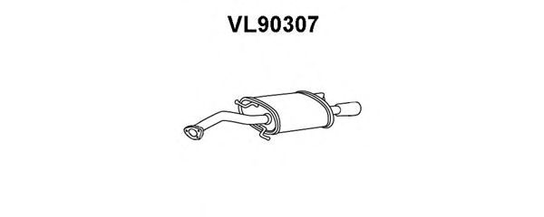 Глушитель выхлопных газов конечный VENEPORTE VL90307