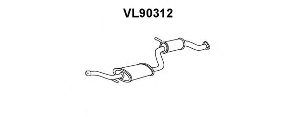 Предглушитель выхлопных газов VENEPORTE VL90312