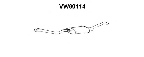 Глушитель выхлопных газов конечный VENEPORTE VW80114