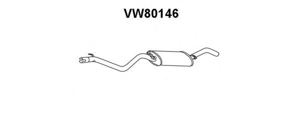 Глушитель выхлопных газов конечный VENEPORTE VW80146