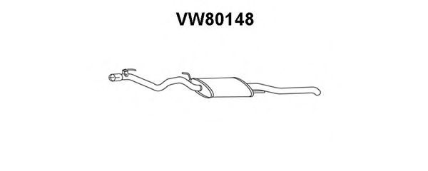 Глушитель выхлопных газов конечный VENEPORTE VW80148