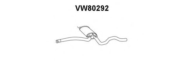 Предглушитель выхлопных газов VENEPORTE VW80292