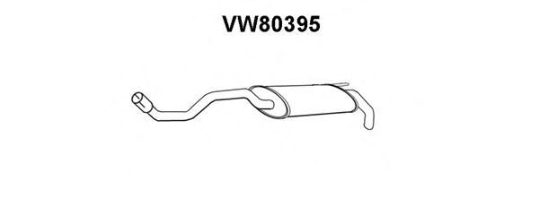 Глушитель выхлопных газов конечный VENEPORTE VW80395