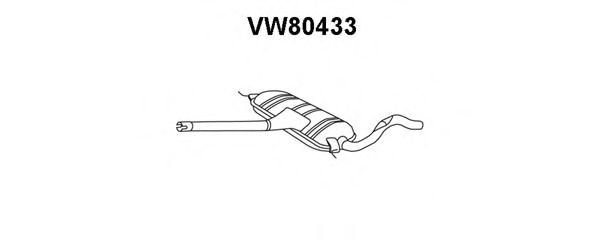 Предглушитель выхлопных газов VENEPORTE VW80433
