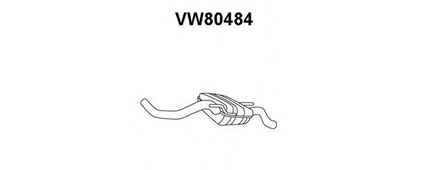 Глушитель выхлопных газов конечный VENEPORTE VW80484
