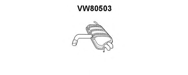 Глушитель выхлопных газов конечный VENEPORTE VW80503