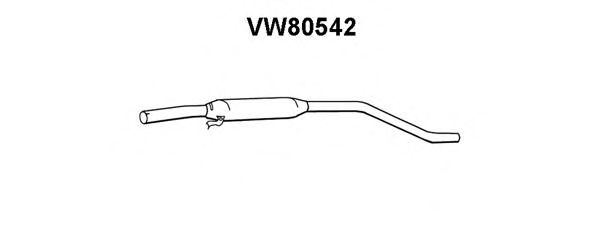 Средний глушитель выхлопных газов VENEPORTE VW80542